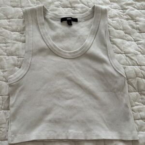 VANS Cropped White-Tank Small